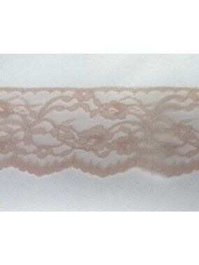 Blush Pink Lace Trim 6 yards + 26" Floral Design Scalloped Edge 2.5" w Sewing